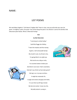 name: list poems - Norwell Public Schools