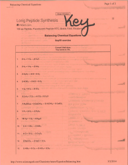 Website key for balancing equations
