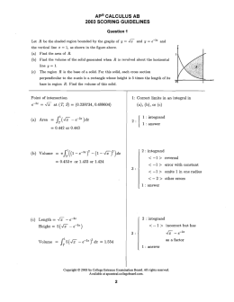 ap® calculus ab 2003 scoring guidelines