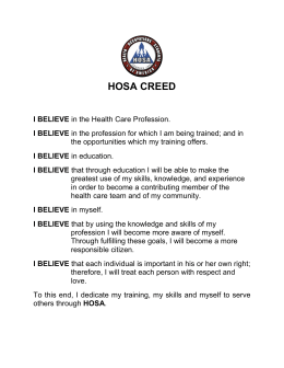 hosa creed