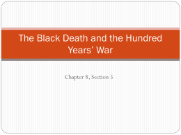 The Black Death and the Hundred Years` War