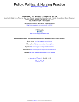 The Patient Lock Model©: A Continuum of Care