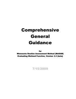 Comprehensive Guidance - Minnesota Board of Water and Soil