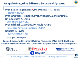 Adaptive Negative Stiffness Structural Systems