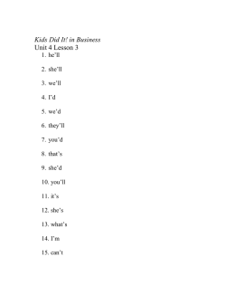 Kids Did It! in Business Unit 4 Lesson 3