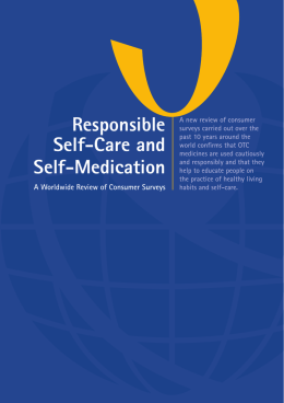 Responsible Self-Care and Self-Medication