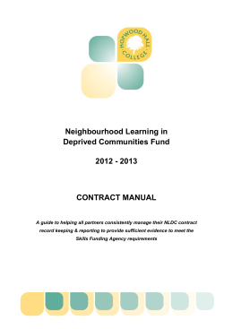 2013 CONTRACT MANUAL