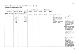 Performance Assessment Report, 2014