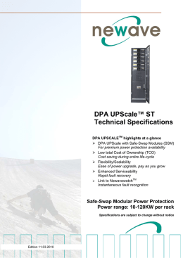 DPA UPScale™ ST Technical Specifications
