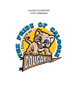 Staff Handbook 15-16 - Caloosa Elementary School