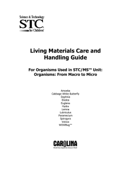 Living Materials Care and Handling Guide
