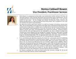 Ronica Bowen - NEXT LEVEL Partners ® , LLC