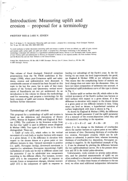 Introduction: Measuring uplift and erosion