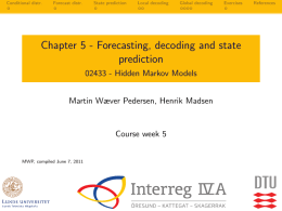 Chapter 5 - Forecasting, decoding and state prediction