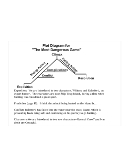 Plot Diagram for "The Most Dangerous Game