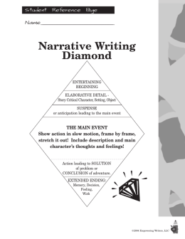 Narrative Writing Diamond