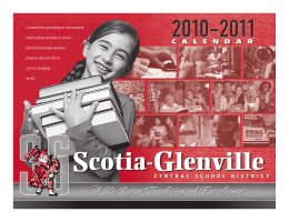 calendar - Scotia-Glenville Central School District