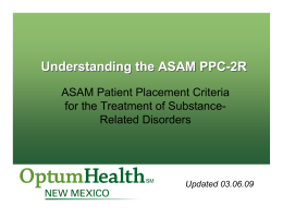 Understanding the ASAM PPC-2R
