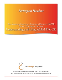 Understanding and Using ASAM PPC