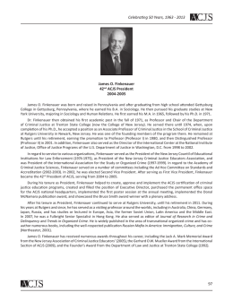 97 Celebrafing 50 Years, 1963 - 2013 James O. Finkenauer 42nd