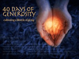 40 Days of Generosity 1.key