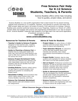 Free Science Fair Help for K-12 Science Students