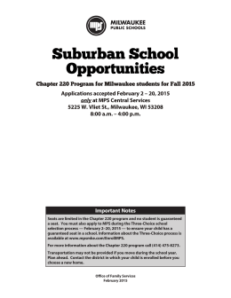 Chapter 220 - Milwaukee Public Schools