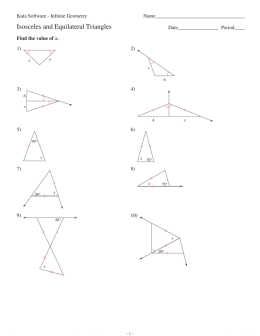 Triangle Worksheets