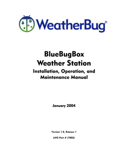 BlueBugBox Weather Station - WeatherBug® Weather Station