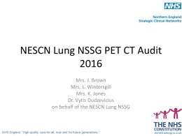 NESCN Lung NSSG PET CT Audit 2016