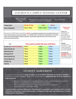 Loudoun Campus Testing Center