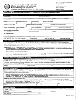 Missouri Medicaid Audit and Compliance Provider Enrollment PO