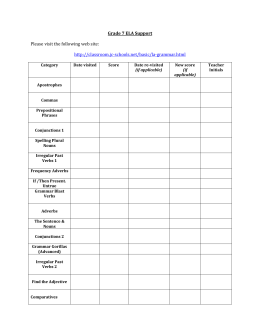 grade 7 ela support online checklist