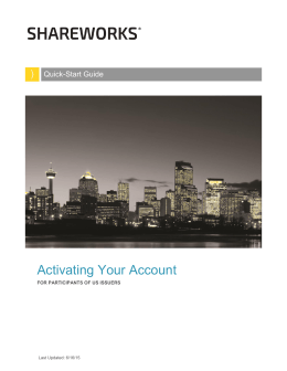Activating Your Account