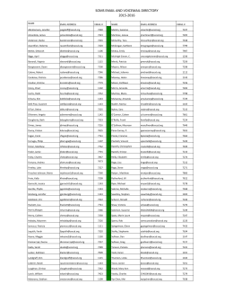 SOMS EMAIL AND VOICEMAIL DIRECTORY 2015-2016