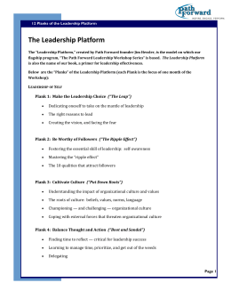 The Leadership Platform