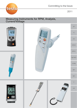 Measuring Instruments for RPM, Analysis, Current - K