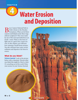 G: Chapter 4: Water Erosion and Deposition