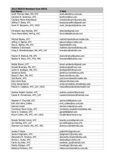2013 NDATA Member List