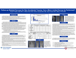 Follow-up Skeletal Surveys for Non Accidental Trauma