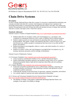 Chain Drive Systems - Gears Educational Systems