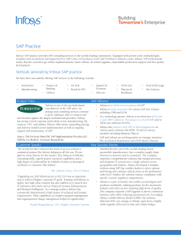 Infosys - SAP Practice