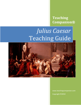 Julius Caesar - Teaching Companion