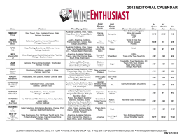 2009 editorial calendar