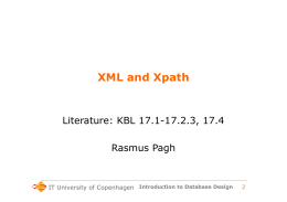 XML and Xpath