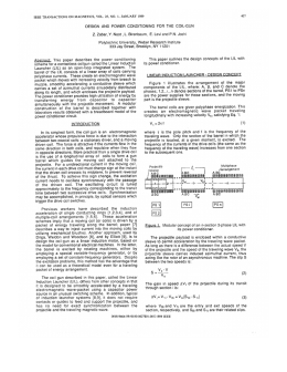 Design and power conditioning for the coil-gun