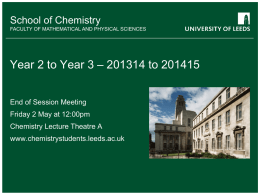 The presentation template - Chemistry Students