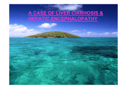 A case of liver cirrhosis and hepatic encephalopathy