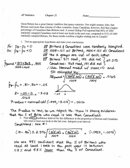 AP Statistics Chapter 22 Name
