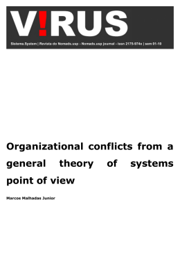 Organizational Conflicts in the Light of the General